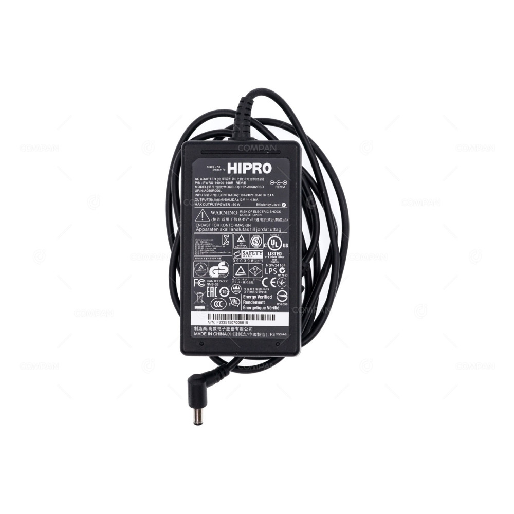 PWRS-14000-148R HIPRO HP-A0502R3D 12V 4.16A POWER SUPPLY FOR SYMBOL DOCKING STATION CRD9000-1001SR HP-A0502R3D